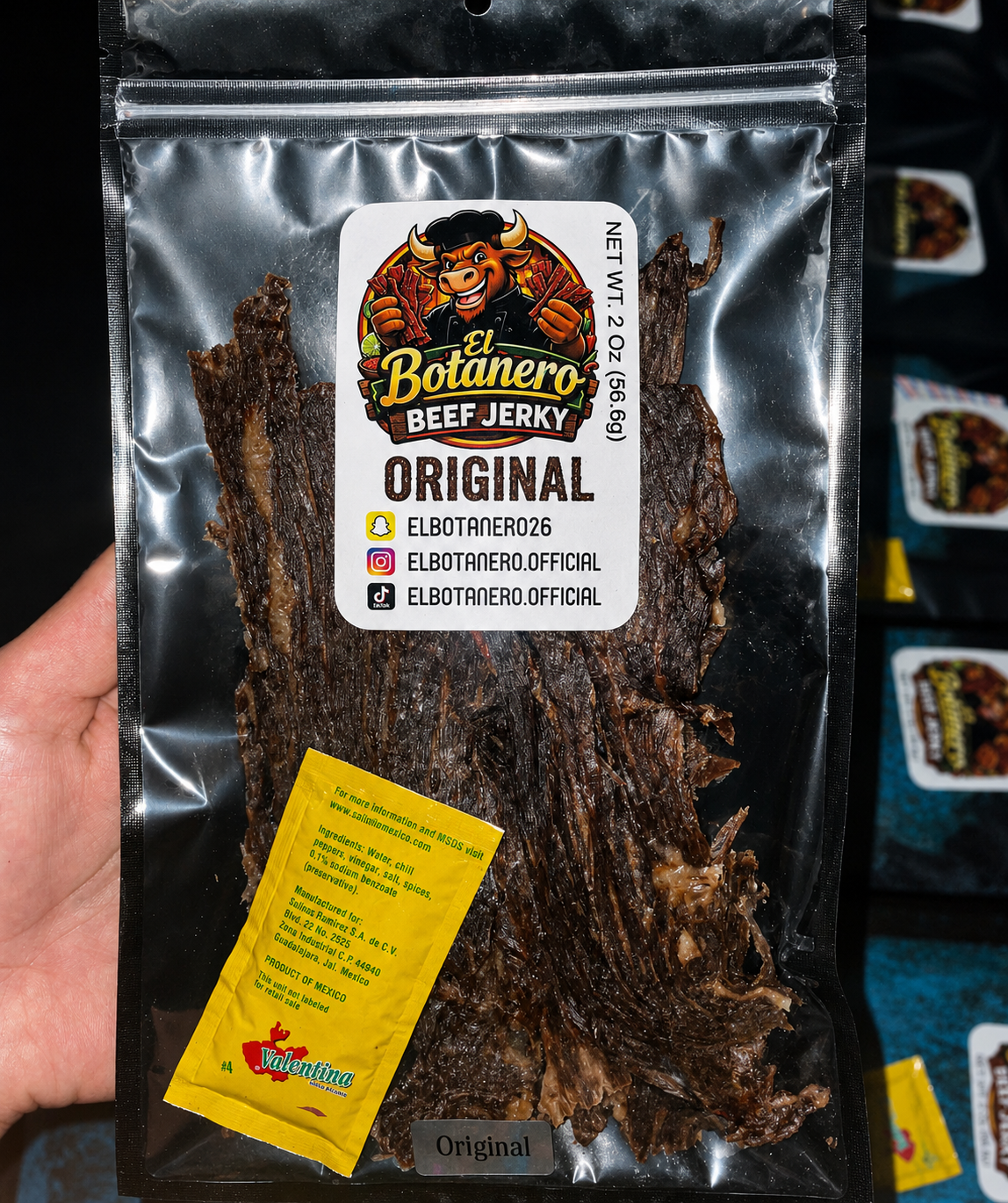 El Botanero ORIGINAL jerky bag