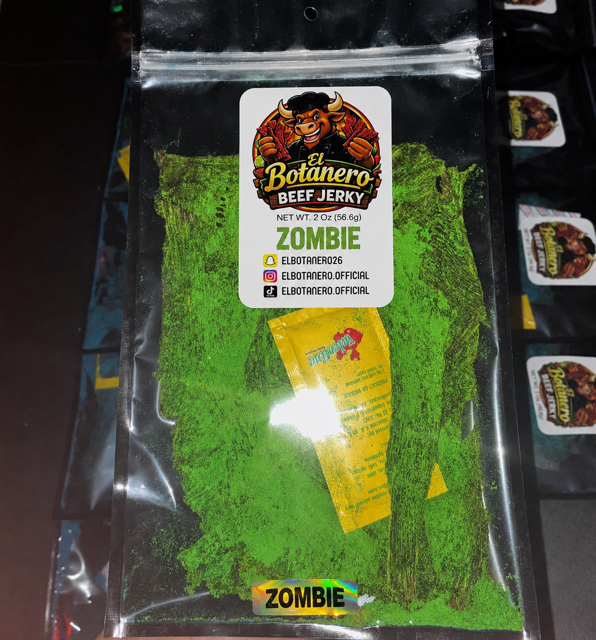 El Botanero ZOMBIE jerky bag
